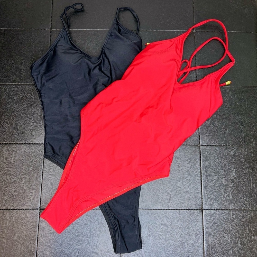 Swim Summer Beach High Cut One Piece Swimsuit Size Small